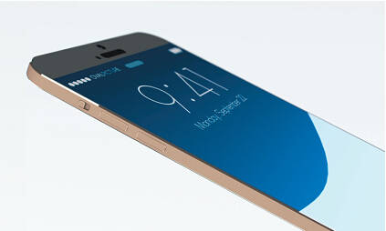 梦想中带蓝宝石玻璃的iphone 7 , iPhone 7 with Sapphire Glass in image